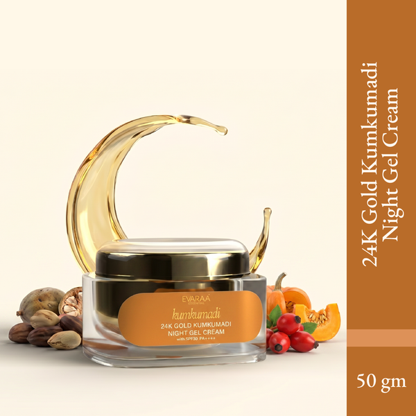 24K Gold Kumkumadi Cream – Radiant Wedding Glow | Evaraa Essential