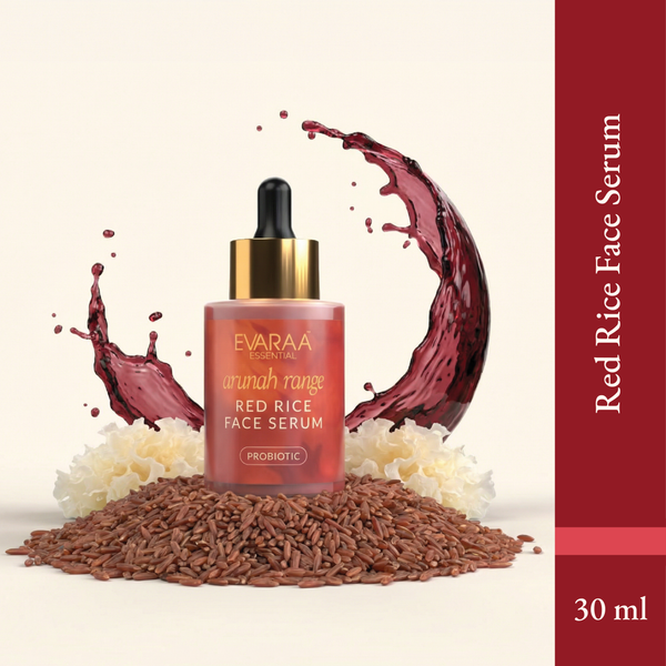 Evaraa Red Rice Brightening Face Serum 30ml for dark spots and pigmentation