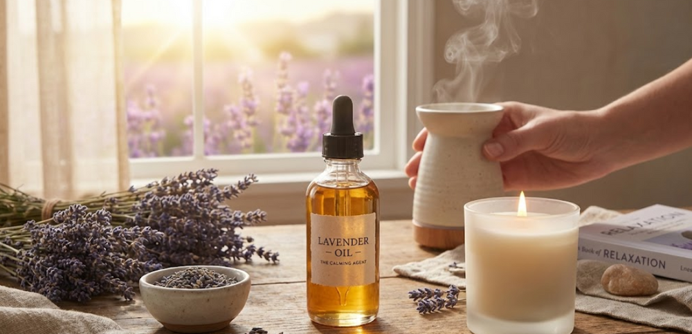 Lavender Oil (The Calming Agent)